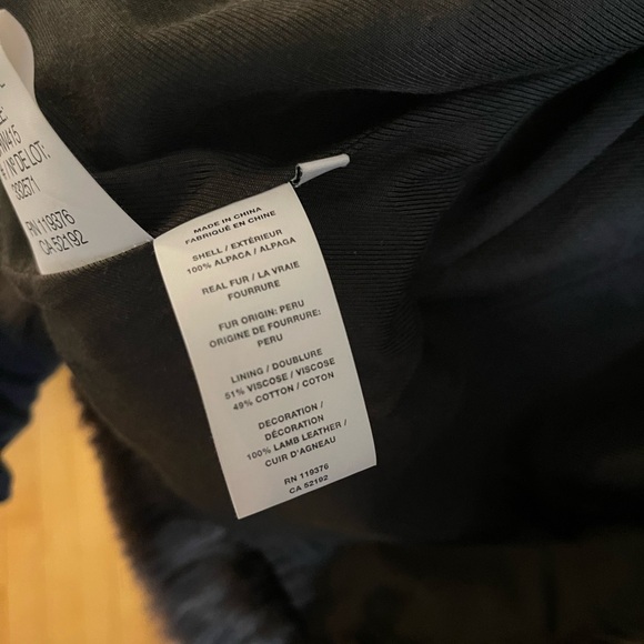 NWT Helmut Lang M fur and Alpaca coat - Picture 5 of 7